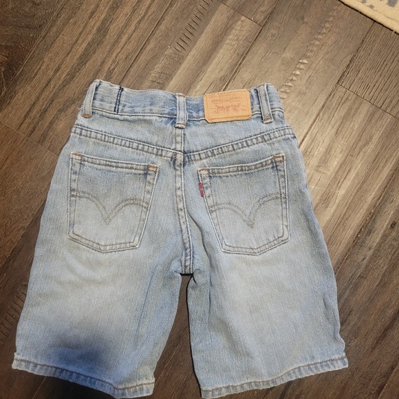 Levi's Boys Denim Shorts Size 5 Adjustable Waist Blue Casual - Picture 1 of 4